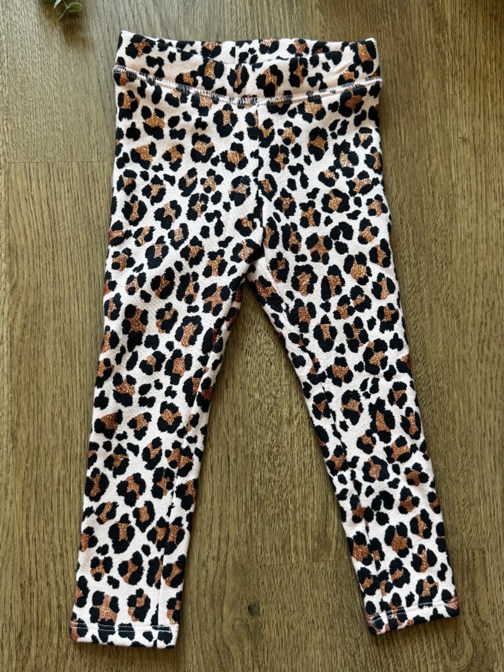 OshKosh B’gosh Girls 3T Leopard Print Fleece Lined Leggings